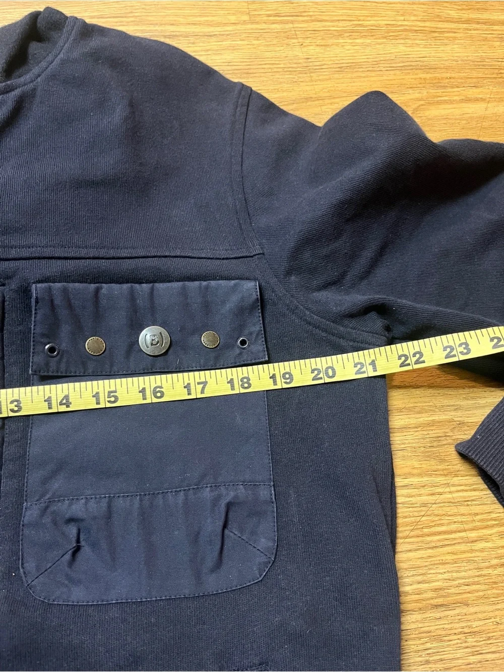 Rare Barbour Dept B Cotton Wool Full Zip Hooded Field Jacket Navy Utility Bomber